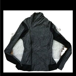 Lululemon Bhakti Yoga Zip Up Jacket Coco Pique Women Size 6